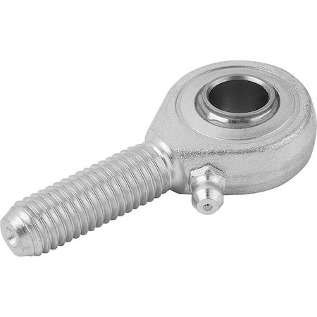 Kipp Rod End, Steel, Zinc Plated, M8 Thrd Sz, 25 mm Thrd Lg, 54 mm Overall Lg K0716.08